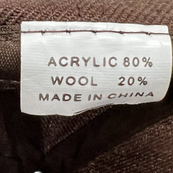 Chico's Mexican Restaurant Hat Wool Blend Adjustable Cap Brown - Picture 5 of 6